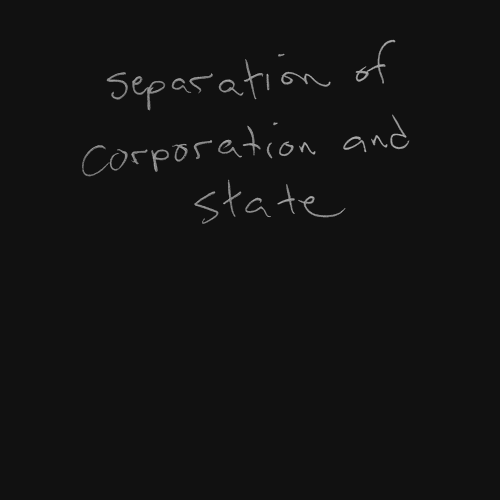separation of corporation and state